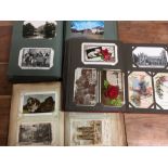 BOX WITH MIXED POSTCARDS IN THREE OLD AL