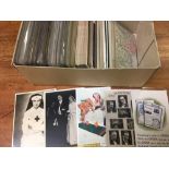 BOX OF SUBJECT POSTCARDS INCLUDING THEAT