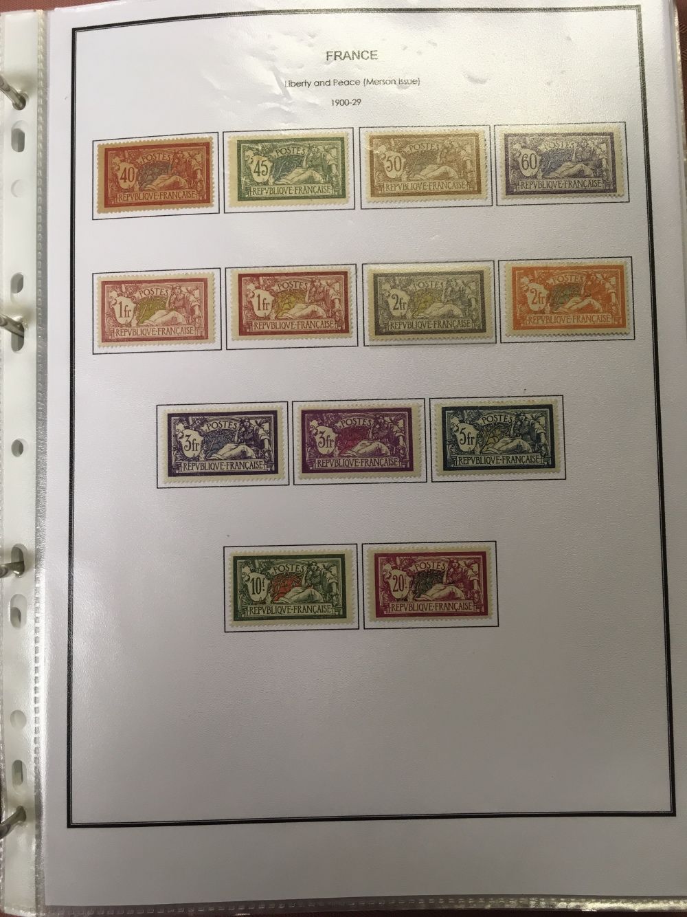 FRANCE: 1853-1999 MINT OR UNUSED COLLECT