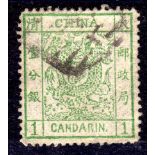 CHINA: 1878-83 LARGE DRAGON 1ca USED, SG