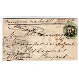 GB: 1855 ENVELOPE CIRENCESTER TO PESHAWA