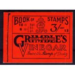 GB BOOKLETS: 1919 3/- EDITION FIRST PANE