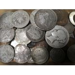 TUB OF MIXED COINS INCLUDING GB CROWNS 1