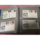 GB: BOX WITH FDC COLLECTION IN FIVE ALBU