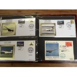 ALBUM WITH A COLLECTION OF CONCORDE FLIG