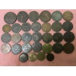 TUB OF TOKENS, COIN WEIGHT ETC. (31)