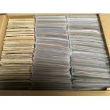 BOX OF MIXED POSTCARDS, MANY IN PLASTICS