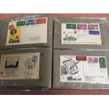 GB: BOX WITH 1953-85 FDC COLLECTION IN T