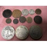 TUB OF MAINLY GB COINS, 1880 PENNY, 1915