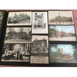 LARGE ALBUM OF POSTCARDS ATTACHED BY COR