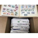BOX OF VARIOUS WITH GB FDC, CANADA ETC.