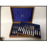 A MAPPIN AND WEBB BOXED SET OF SIX SILVE