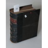 Cassell's Illustrated Family Bible, half calf bound with marbled boards, published by Cassell,