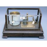 An early/mid 20th century oak cased barograph, unnamed but probably Short and Mason (AF)