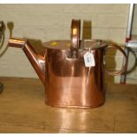 A Victorian copper bath drawing kettle