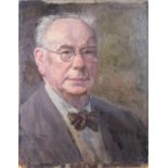 George Ernest D'Afters Self portrait oil on board, signed top right, titled verso 48 x 36cm