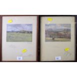 After Lionel Edwards The Cottesmore, Ranksboro' Gorse a print, signed in pencil 14 x 18cm together