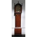 A late George III oak cased 8 day longcase clock, by James Bishop of Musselburgh, 225cm high