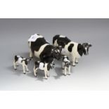 A Beswick Friesian cow, CH Claybury Leegwater No 1362A, together with CH Coddington Hilt Bar Bull