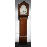 A George III oak cased 8 day longcase clock by Packer of Newbury, 198cm