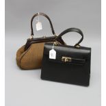 A Wigmore black handbag, together with another handbag