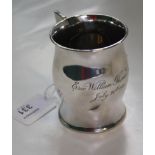 Henry Wilkinson, a silver christening mug, of bellied form, with swept ring handle, Sheffield