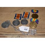 A First World War pair of medals to 105828 A.2. Cpl J.W.A Borley Royal Engineers, a pair to 3127