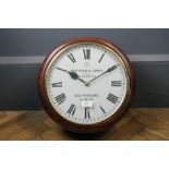 Barraud and Lunds, Retailer, London, a 19th century mahogany cased twelve inch dial clock, the 'Self