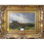 Attributed to Edmund Morison Wimperis (1835-1900) 'Near Lyminton (sic) Hants' oil on panel 22 x