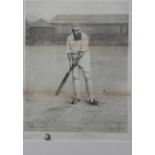 W. G. Grace, a late 19th century photogravure by Archibald Stuart-Wortley, printed in Berlin,