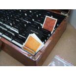 Bentley Motors veneered samples case, Holding a tray of very many samples of paints, hides and