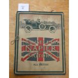 1909-1910 Full prestige de-luxe sales brochure for the Noiseless Napier Motors range, 44 pages