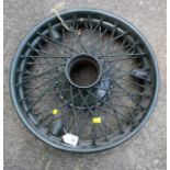 A restored Derby Bentley road wheel