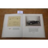 A 1937, officially corrected, pre issue Derby Bentley 41/4 Litre full de-luxe sales brochure,