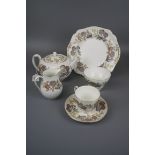 A Wedgwood 'Litchfield' pattern bone china tea set for eight persons