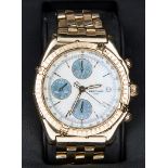 Breitling, A gentleman's 18ct gold Breitling Chronograph wristwatch, ref. K13050.1, the circular