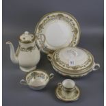 An extensive Aynsley ' Henley ' pattern tea, coffee and dinner service including tureens, dinner