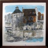 After Peter Gould A view of Scotney Castle lithograph, pencil signed and numbered 48/125 53 x 56cm