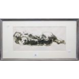 After David Killick (20th century) A sleeping nude screenprint, signed in pencil and numbered 3/9 20