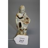 An 18th century Whieldon pottery figure of a season