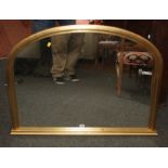 A Victorian style gilt overmantel mirror