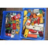 Plastic tray containing die-cast model vehicles -