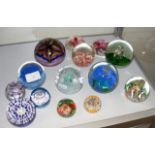 Various collectable paperweights - Scottish and ot