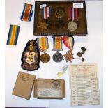 Selection of First World War and other medals - so