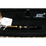A Mont Blanc Meisterstuck No.146 fountain pen with
