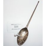 Early silver mote spoon by Mark Twice