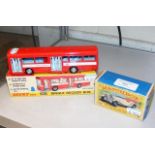 A boxed Dinky Toy No.283 - Single Decker Bus, toge