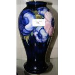 Early Moorcroft vase with anemone floral design, h