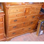 Antique style inlaid cabinet with false drawers to