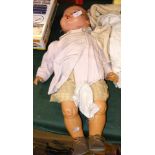 A German bisque headed doll 339-12, eyes loose - h